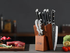 9 Pieces Knife Set with Block - XCHIEF PROKnife Set